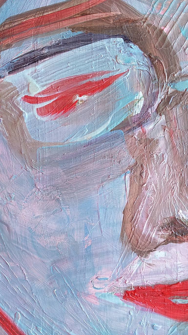 Original Expressionism People Painting by Margarita Afanasjeva