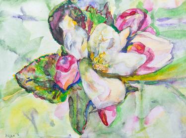 Original Expressionism Floral Paintings by Margarita Afanasjeva