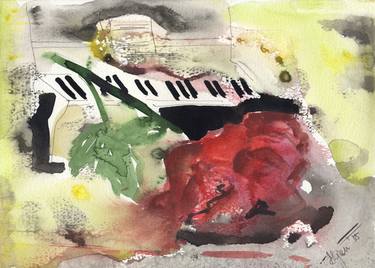 Print of Expressionism Music Paintings by Margarita Afanasjeva