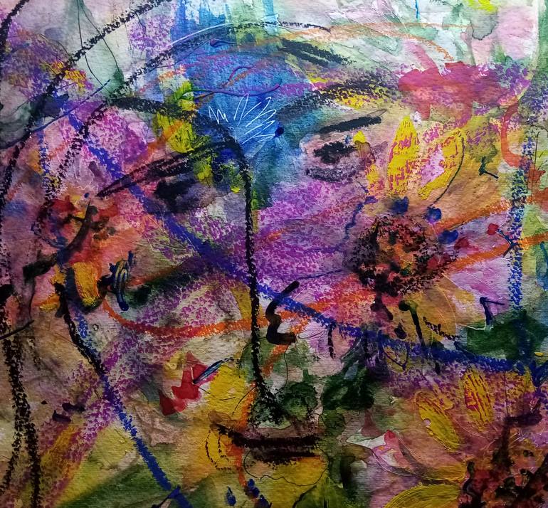 Original Abstract Expressionism Abstract Painting by Margarita Afanasjeva