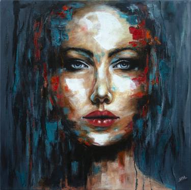 Original Expressionism Portrait Paintings by Mila Moroko