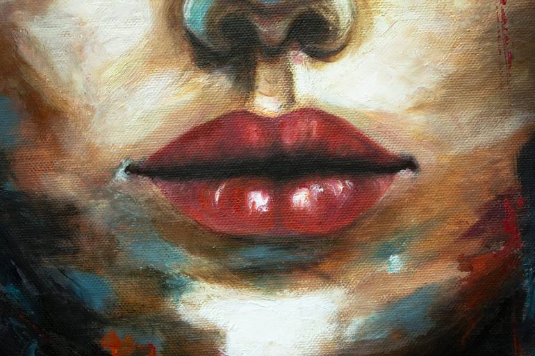 Original Expressionism Portrait Painting by Mila Moroko
