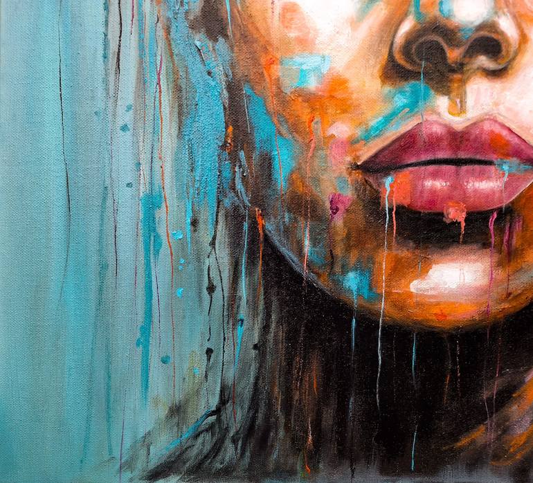 Original Expressionism Portrait Painting by Mila Moroko