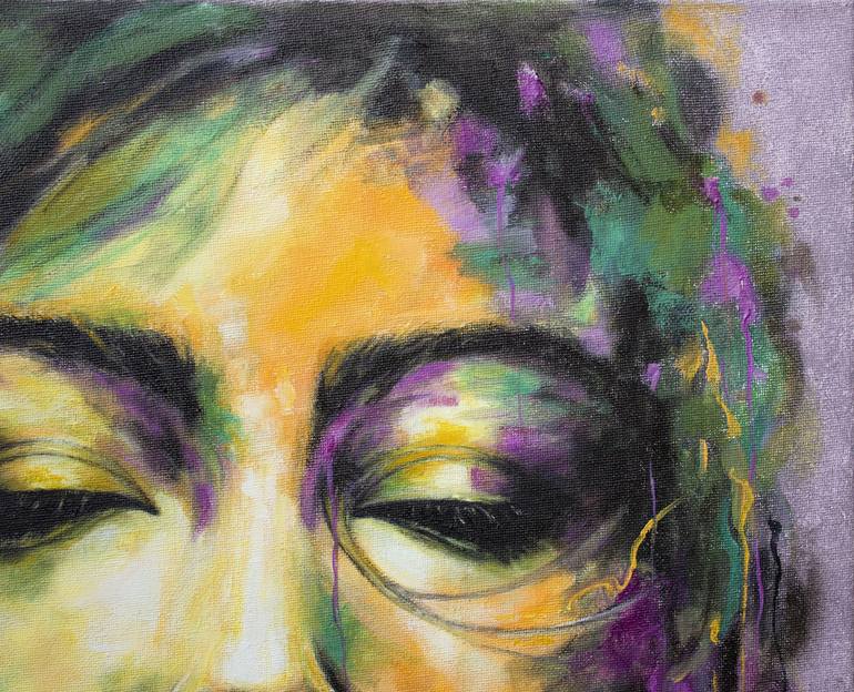 Original Expressionism Portrait Painting by Mila Moroko