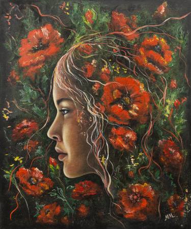 Original Conceptual Floral Paintings by Mila Moroko