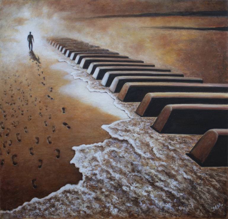 Print of Conceptual Music Paintings by Mila Moroko