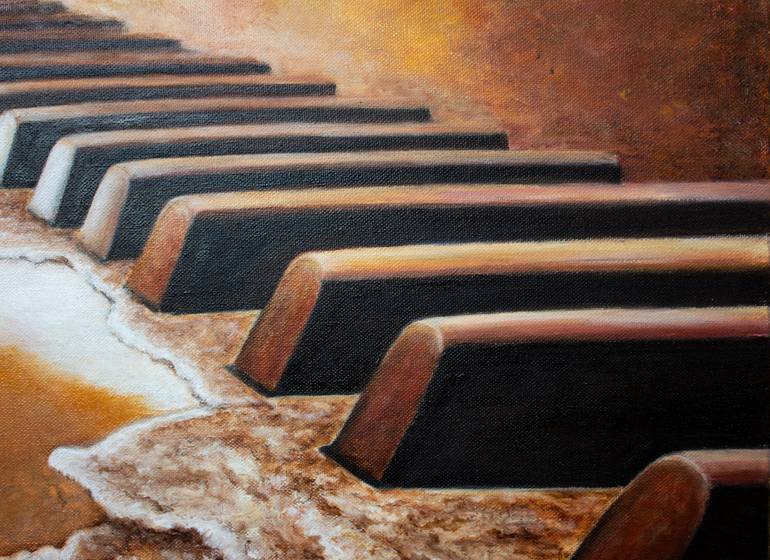 Original Conceptual Music Painting by Mila Moroko