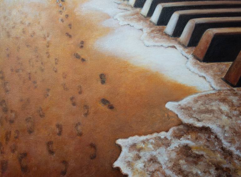 Original Conceptual Music Painting by Mila Moroko