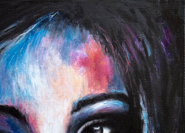 Original Expressionism People Painting by Mila Moroko