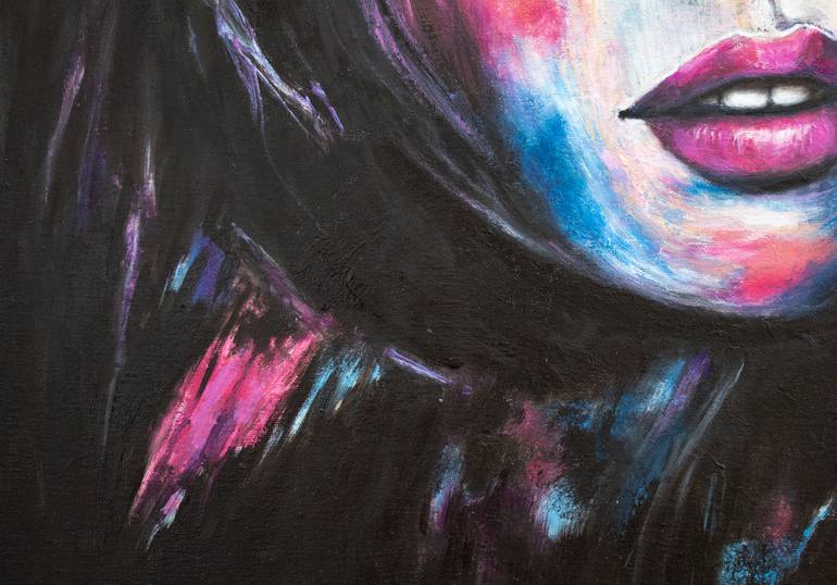 Original Expressionism People Painting by Mila Moroko