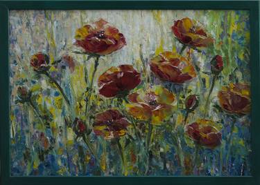 Original Impressionism Botanic Paintings by Mila Moroko