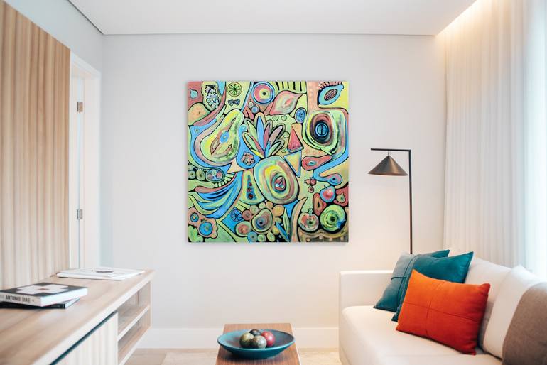 Original Abstract Painting by Mila Moroko