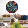 This is abstract ROUND SHAPE painting perfect for your home or office.
This is original and unique abstract oil painting. It is bright and multicoloured and the little pieces or splashes of colours remind me luxury Murano Glass.
Note: This painting is not framed, but comes hang ready with the painted sides, so framing is unnecessary.