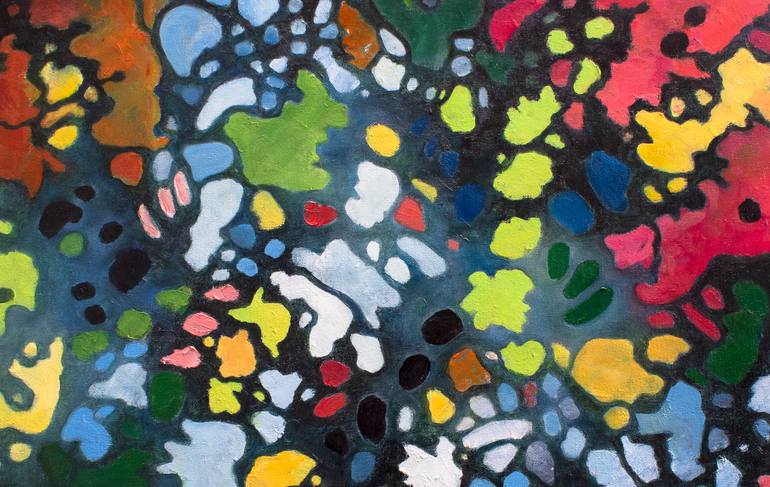 Original Abstract Expressionism Abstract Painting by Mila Moroko