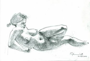 Print of Nude Drawings by Serhiy Sledz
