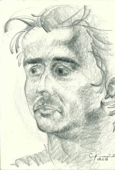 Print of Portrait Drawings by Serhiy Sledz