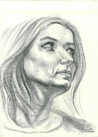 Print of Portraiture Portrait Drawings by Serhiy Sledz