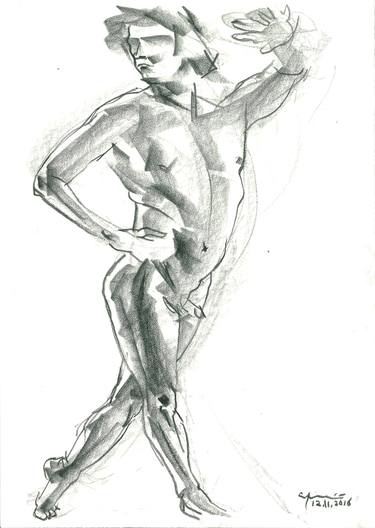 Print of Figurative Men Drawings by Serhiy Sledz