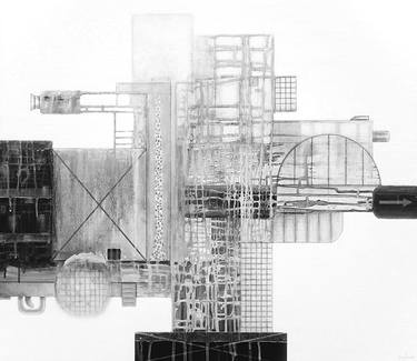 Original Fine Art Architecture Painting by Jacques Vledder