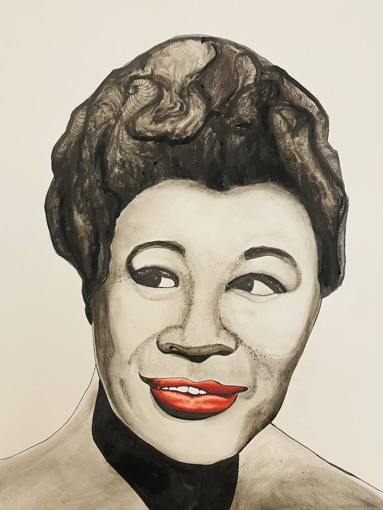 Ella Fitzgerald Drawing By Britta Hennessy Saatchi Art