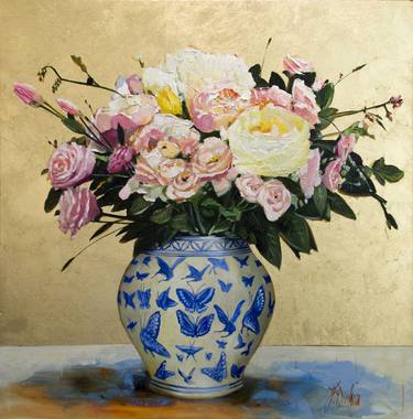 Original Floral Paintings by Judith Dalozzo