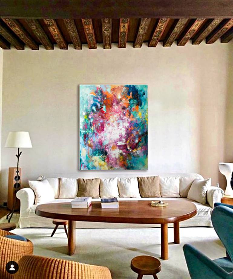 Original Fine Art Abstract Painting by Judith Dalozzo