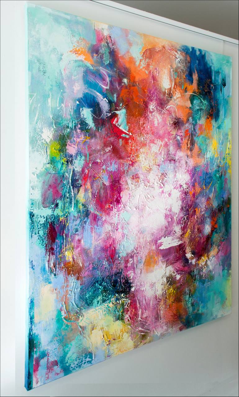 Original Fine Art Abstract Painting by Judith Dalozzo