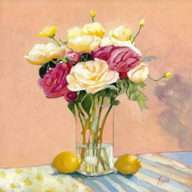 Original Fine Art Still Life Paintings by Judith Dalozzo