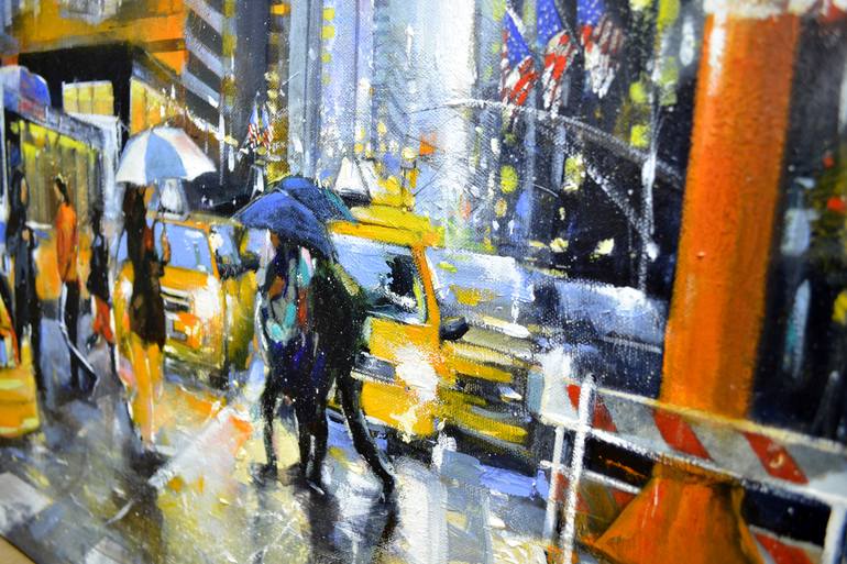 Original Fine Art Cities Painting by Judith Dalozzo