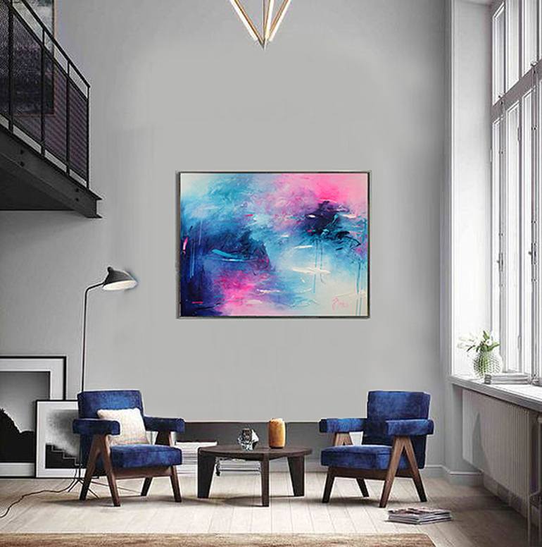 Original Modern Abstract Painting by Judith Dalozzo