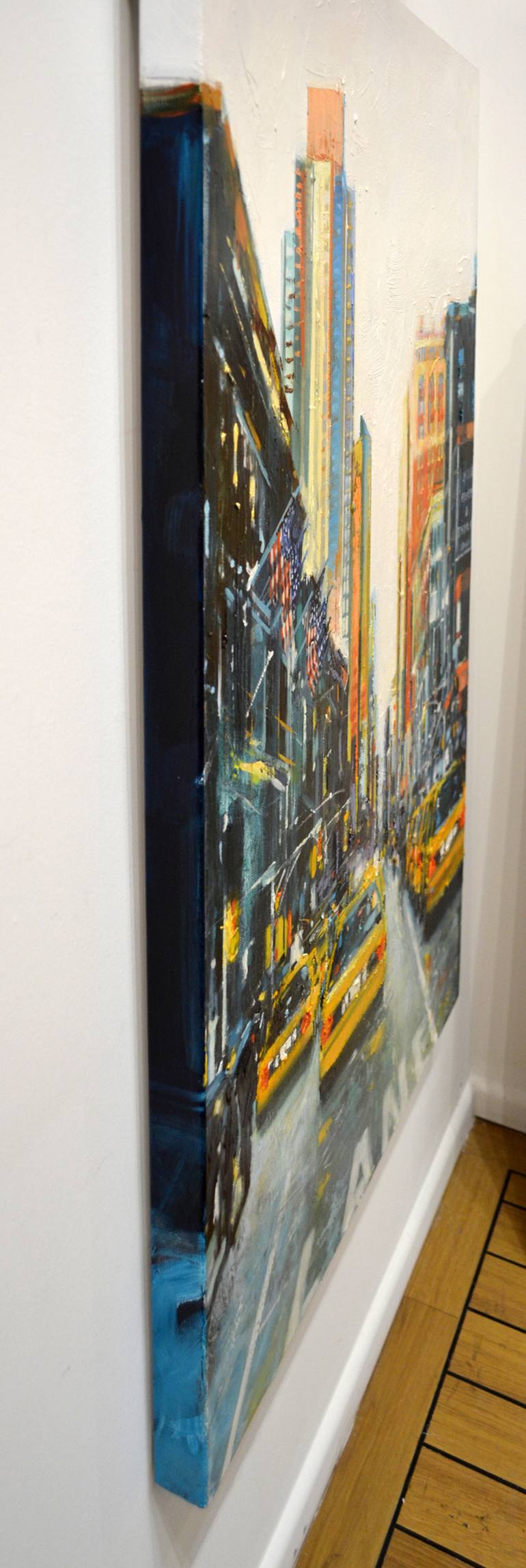 Original Fine Art Cities Painting by Judith Dalozzo