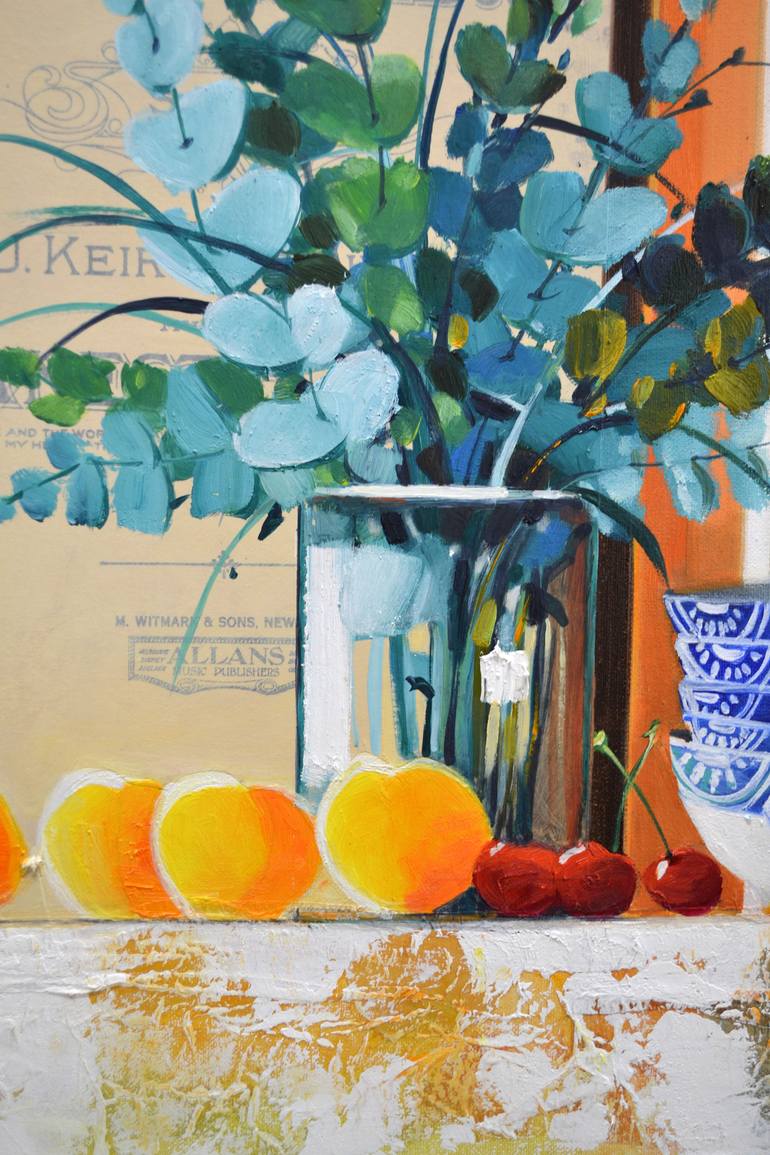 Original Fine Art Still Life Painting by Judith Dalozzo