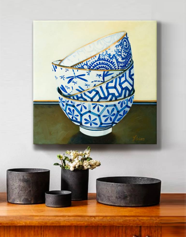 Original Conceptual Still Life Painting by Judith Dalozzo