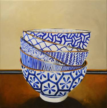 Original Fine Art Still Life Paintings by Judith Dalozzo