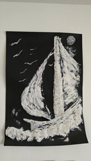 Print of Abstract Sailboat Paintings by Ivica Plawche