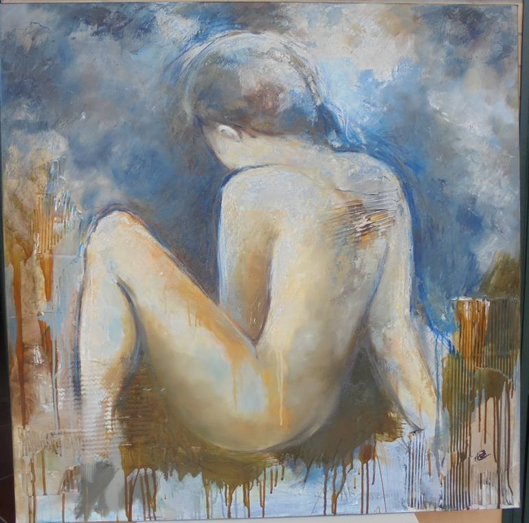 Original Figurative People Painting by ELISA COSTA