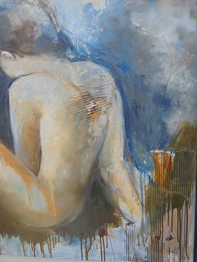 Original Figurative People Painting by ELISA COSTA