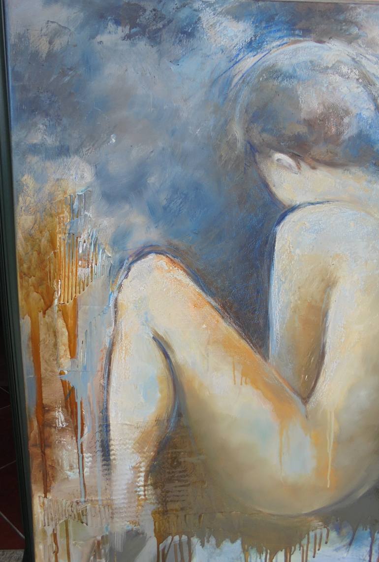 Original Figurative People Painting by ELISA COSTA