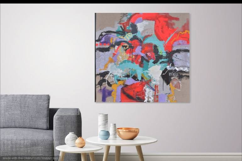 Original Abstract Expressionism Abstract Painting by ELISA COSTA