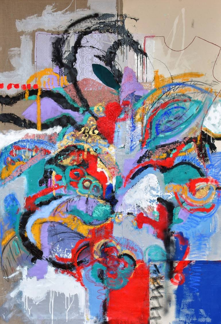 Original Abstract Expressionism Abstract Paintings by Elisa Costa