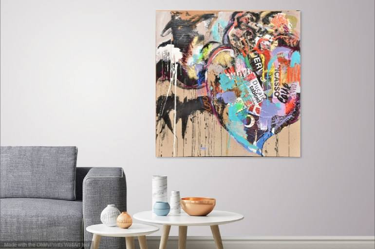 Original Abstract Expressionism Abstract Painting by ELISA COSTA