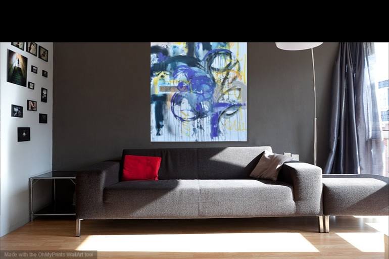 Original Abstract Expressionism Abstract Painting by ELISA COSTA