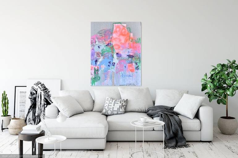 Original Abstract Expressionism Abstract Painting by ELISA COSTA