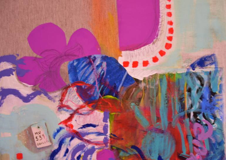 Original Abstract Expressionism Abstract Painting by Elisa Costa