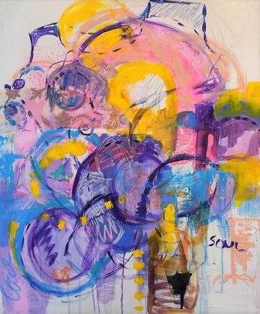 Original Abstract Expressionism Abstract Paintings by ELISA COSTA