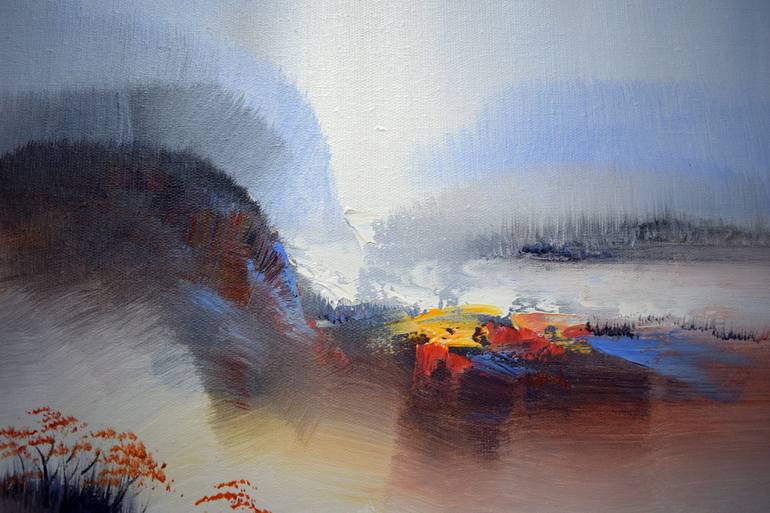 Original Abstract Landscape Painting by David Rosh