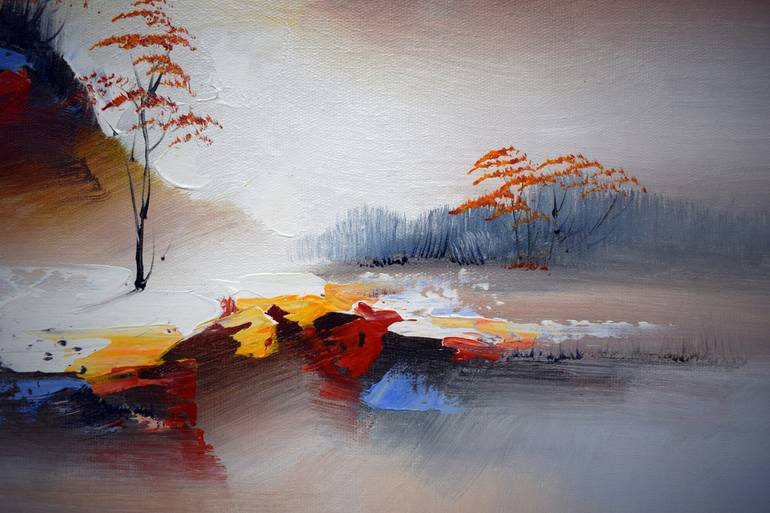 Original Abstract Landscape Painting by David Rosh