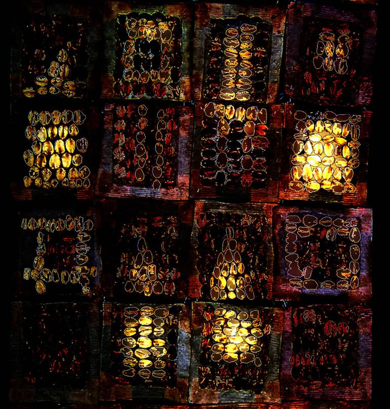 Original Abstract Light Digital by Raican Lavinia