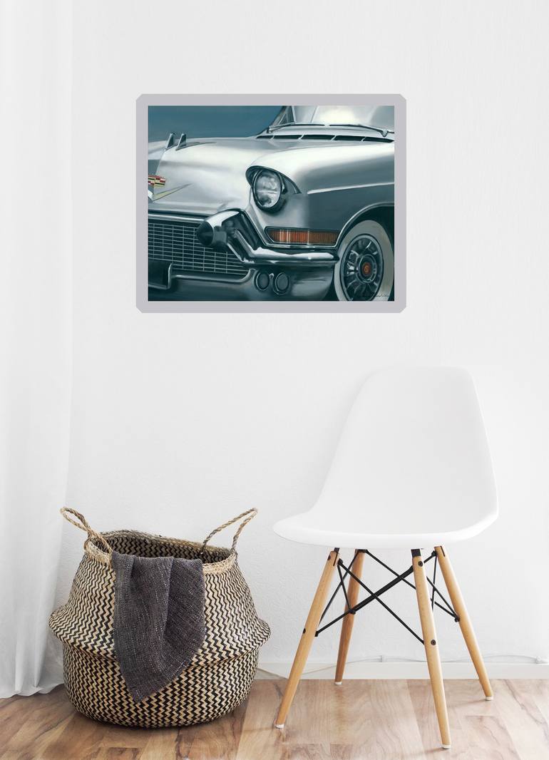 Original Fine Art Automobile Painting by Louise Montillio