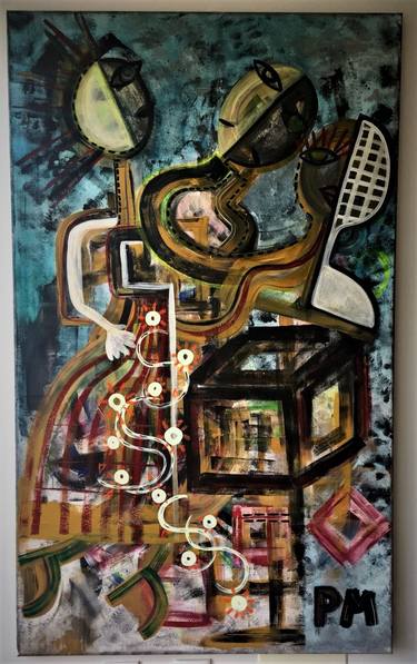 Original Expressionism Abstract Painting by Patricia Mouzinho